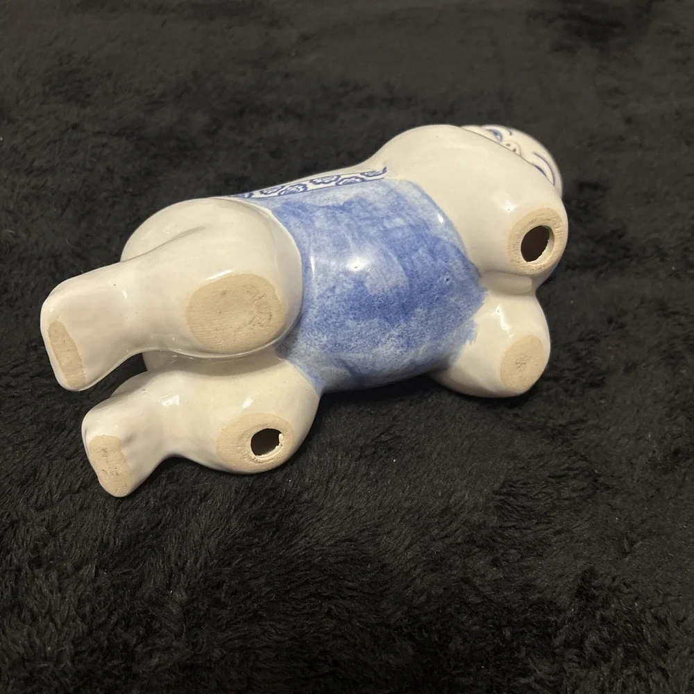 Vintage Pair Chinese Opium‎ Pillow Headrest Porcelain 9''